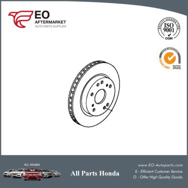 Front Disc Brake Rotor For 2015-17 Honda Accord Sedan & Coupe LX 45251-T2F-A01