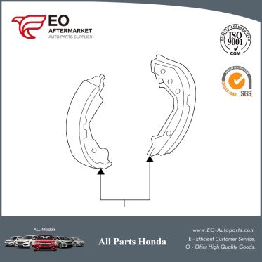 Brake Shoes Rear For 2015-2017 Honda Fit 5-Door EX, LX 43153-SNA-A02