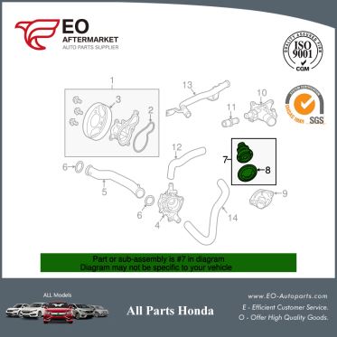 Thermostat Assy For 2009-2013 Honda Fit 5-Door, Sport, Sportn 19301-RP3-305