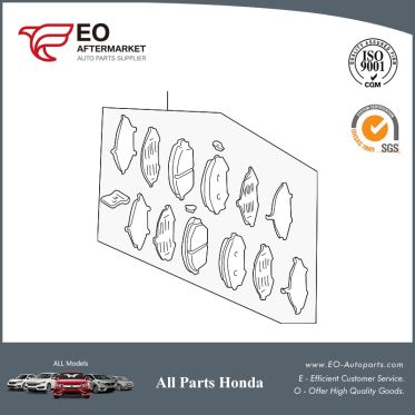 Brake Pads Front For 2008-11 Honda CR-V 5-DOOR EX, EX-L, LX,45022-SHJ-415