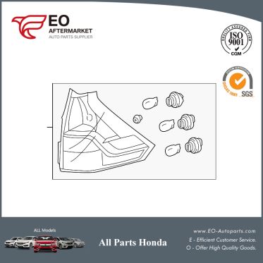 Tail Light Assembly L For 2012-14 Honda CR-V 5-DOOR EX,EX-L,LX,33550-T0A-A01